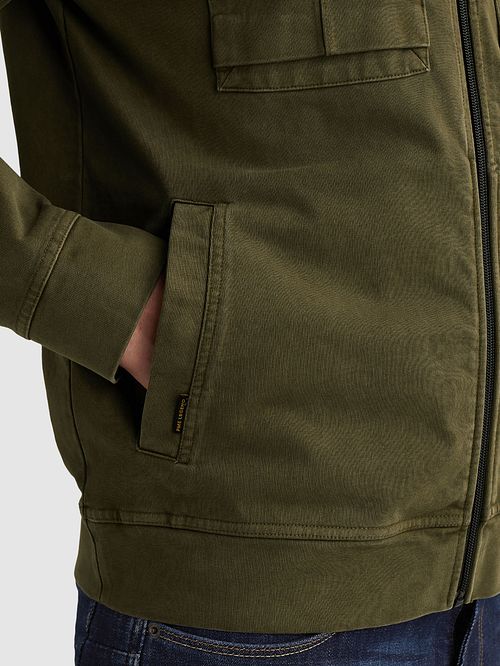 PME Legend Hybrid Jacket Donkergroen Model / Detail
