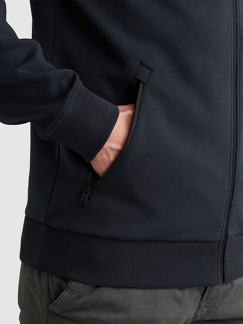 PME Legend Interlock Cardigan Navy Model / Detail