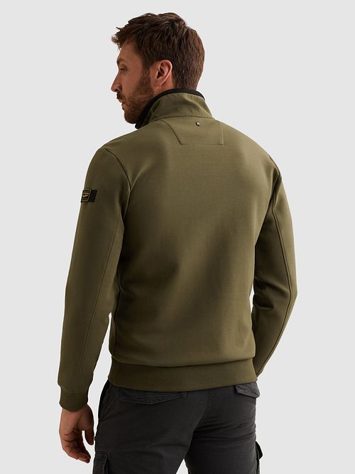PME Legend Interlock Cárdigan Olive Model / Achterkant