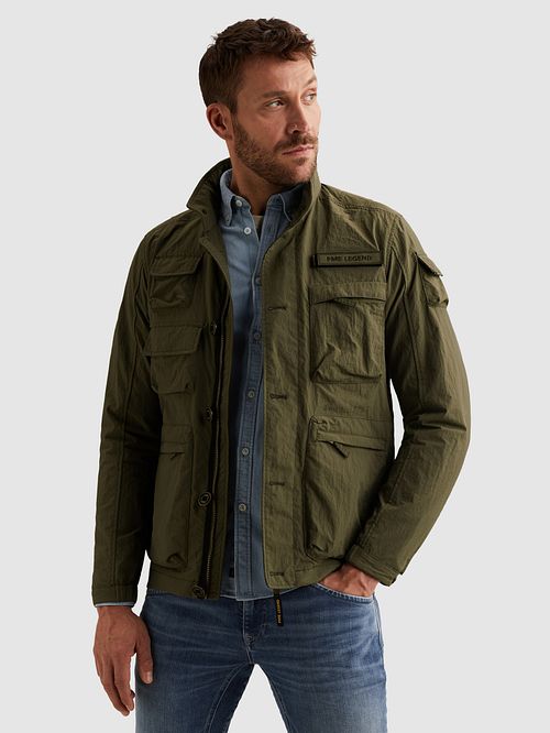 PME Legend Jacke Cargoyet Olive Model / Voorkant