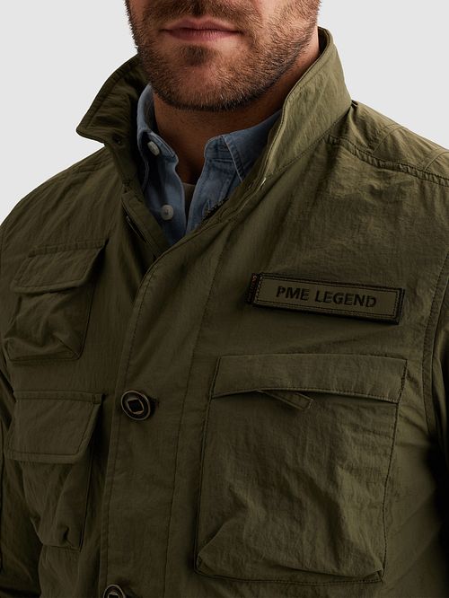 PME Legend Jacket Cargoyet Olive Model / Detail