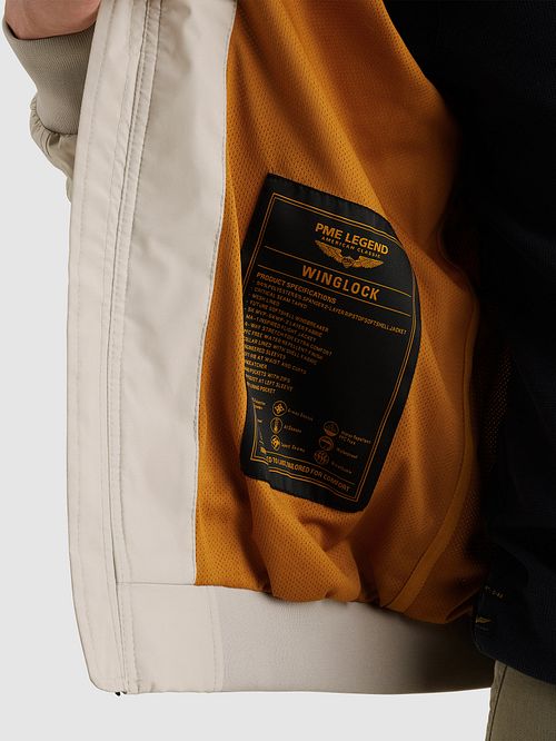 PME Legend Jacket Winglock Ecru Model / Detail