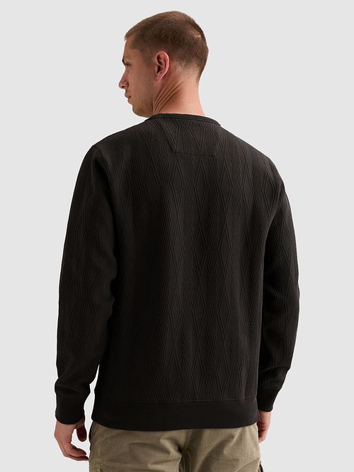 PME Legend Jacquard Structure Pullover Anthrazit