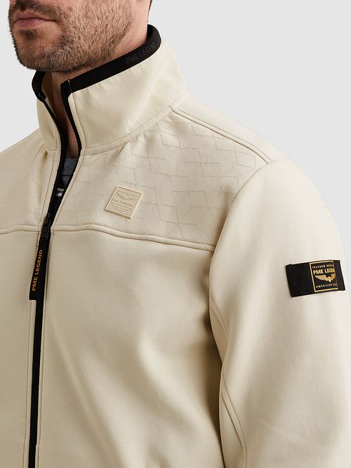 Kamizelka PME Legend Interlock w kolorze ecru Model / Detail