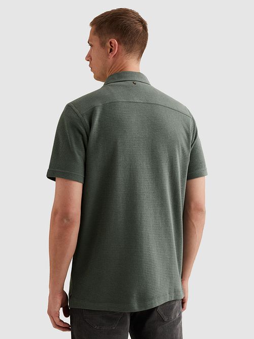 PME Legend kortermet skjorte jersey interlock Balsam grønn Model / Achterkant