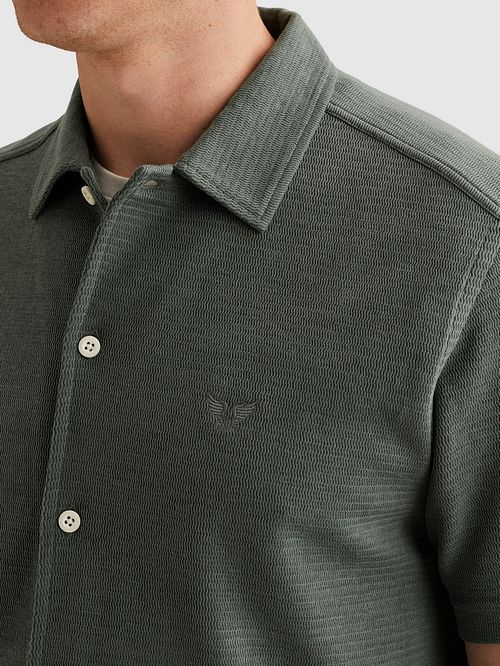 Koszula z krótkim rękawem PME Legend Jersey Interlock Balsam Green Model / Detail