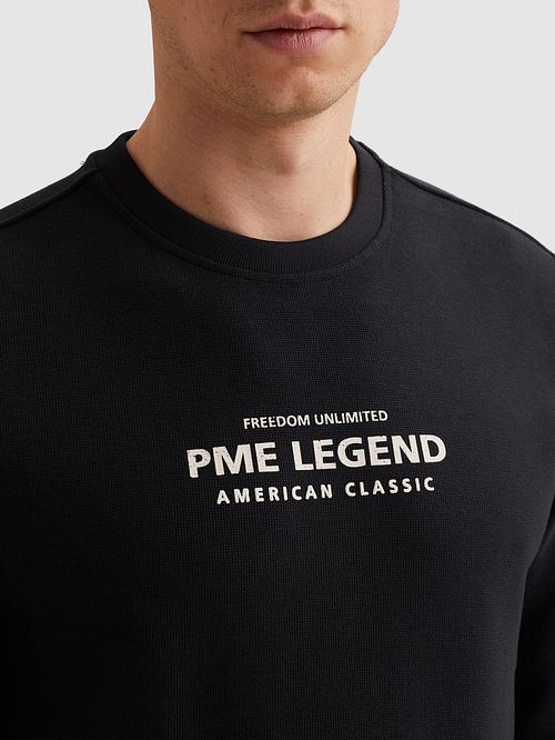 PME Legend Felpa Logo Navy Model / Detail