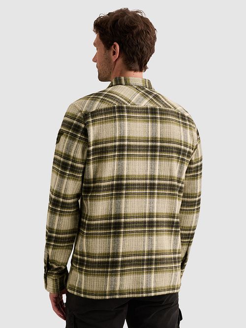 PME Legend Overshirt Brushed Check Loden Green