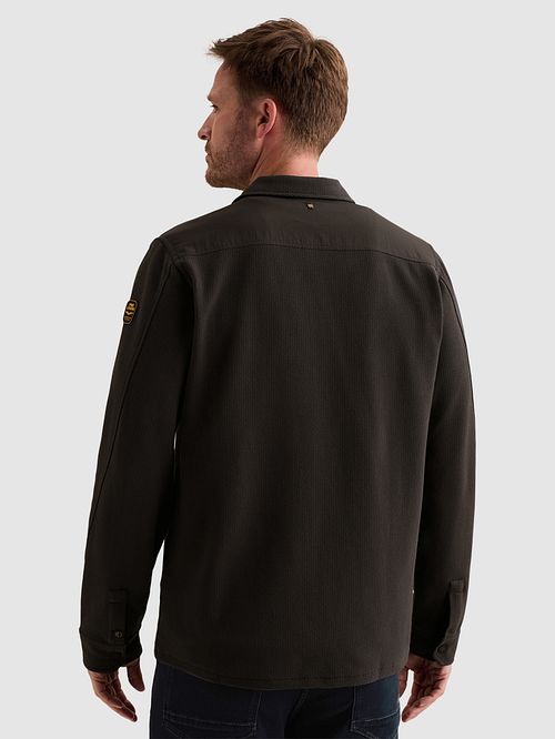 PME Legend Overshirt Jersey Waffle Obsidian Product / Achterkant