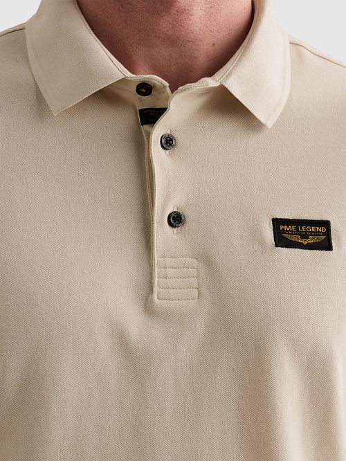 PME Legend American Classic Longsleeve Poloshirt Bone White