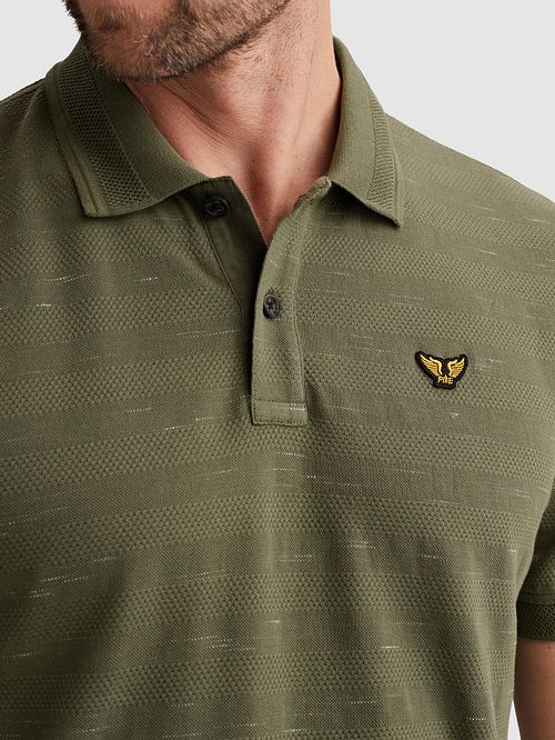 PME Legend Popcorn Polo Thyme Model / Detail