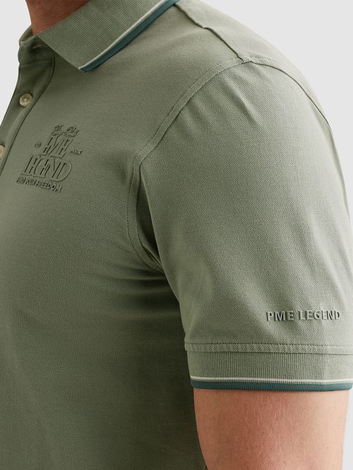 PME Legend Piqué Polo Shirt Iceberg Green