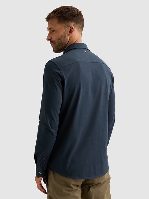 PME Legend Satin Jersey Shirt Navy