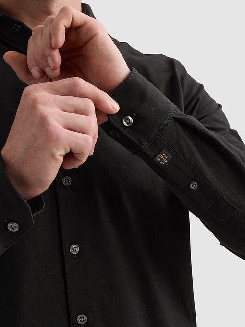PME Legend Satin Jersey Skjorte Svart