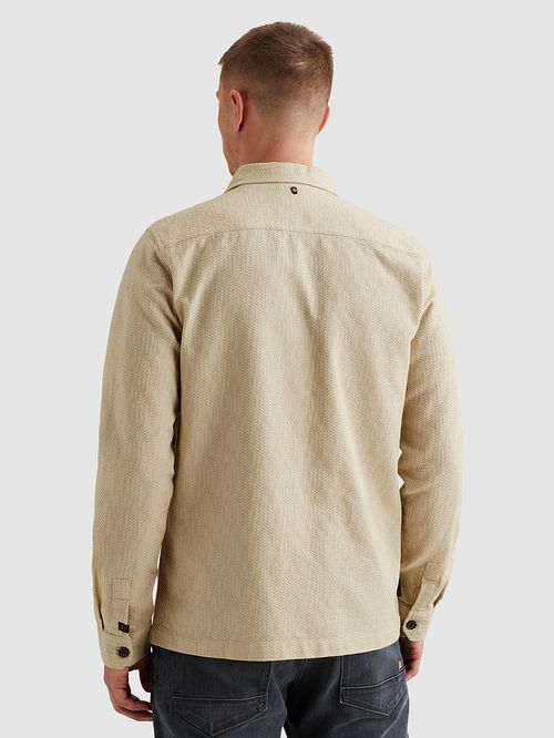 PME Legend Sobrecamisa Dobby Ecru Model / Achterkant