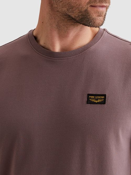 PME Legend American Classic T-Shirt Moonscape Purple Model / Detail