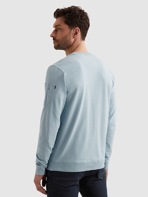 PME Legend American Classic Trui Airy Blue Model / Achterkant