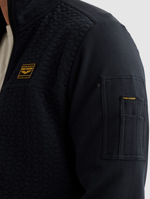 PME Legend Vest Interlock Navy Model / Detail