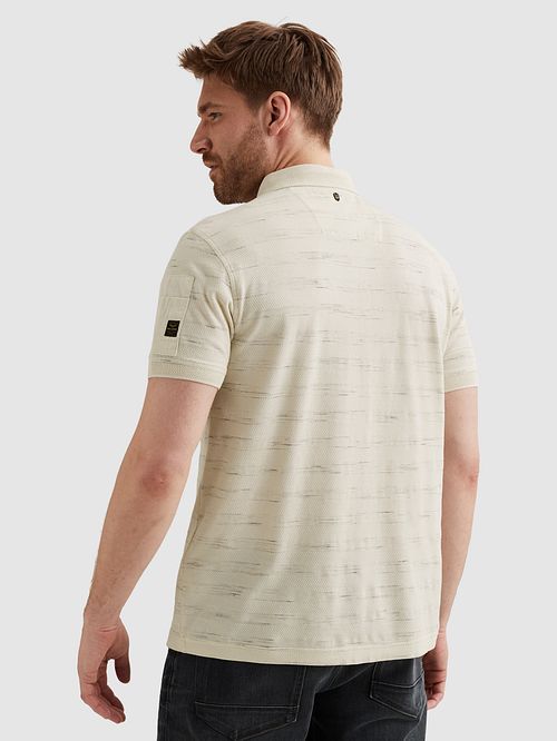 Polo PME Legend Popcorn en blanco roto Model / Achterkant