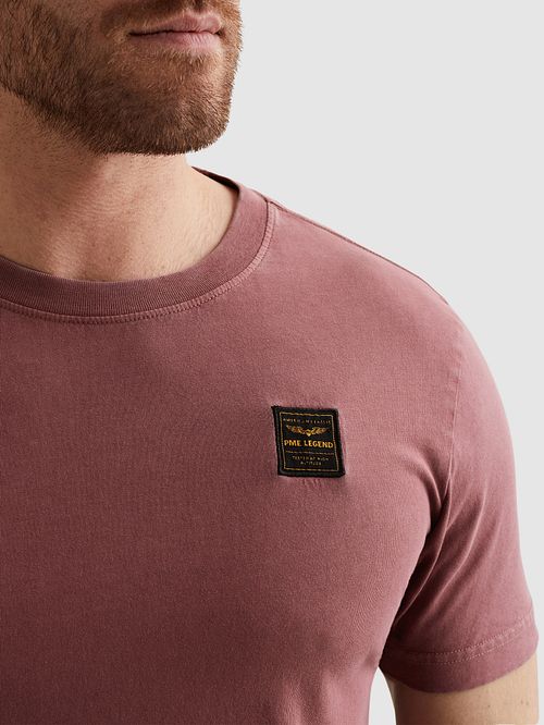 PME Legend T-Shirt Rose Washed Model / Detail