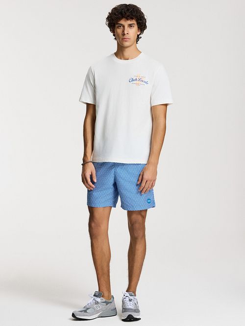 Shiwi Badeshorts Mike Geo Tile Kobaltblau Model / Voorkant