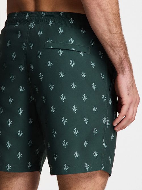 Shiwi Short de Bain Mike Sketched Coral Vert Foncé Model / Detail