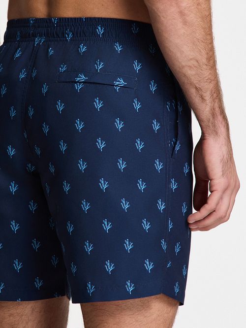 Shiwi Zwembroek Mike Sketched Coral Navy Model / Detail