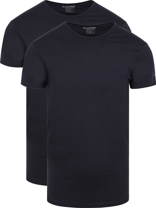 Slater confezione da 2 T-Shirt Stretch blu navy Product