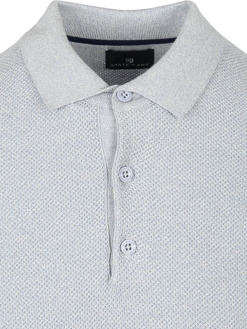 State of Art Knitted Polo Blue Product / Detail