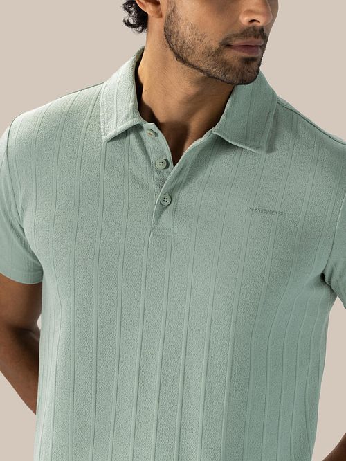 State of Art Poloshirt Jersey Drop Needle Jade Model / Detail