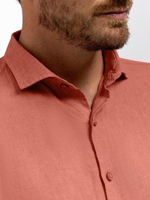 State Of Art Skjorta Linne Lax Model / Detail