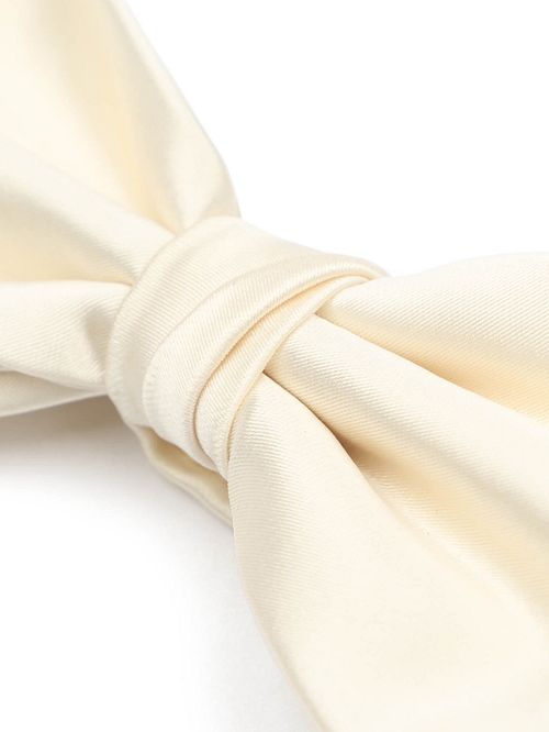 Suitable Satin Bow Tie Off White Product / Detail