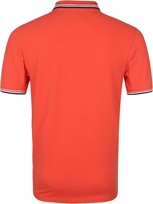 Suitable Polo w kolorze ceglastoczerwonym Product / Achterkant