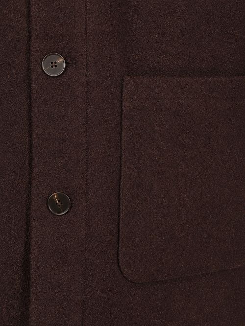 Suitable Surchemise Wool Bouclé Marron