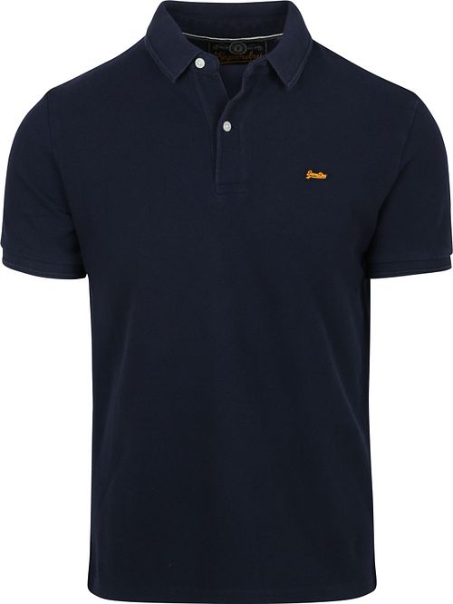 Superdry Polo Piqué Klassisk Marineblå Product