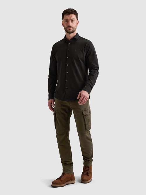 PME Legend Satin Jersey Skjorte Svart