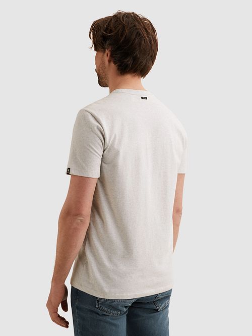 T-shirt Vanguard Logo Melange w kolorze Moonstruck Model / Achterkant