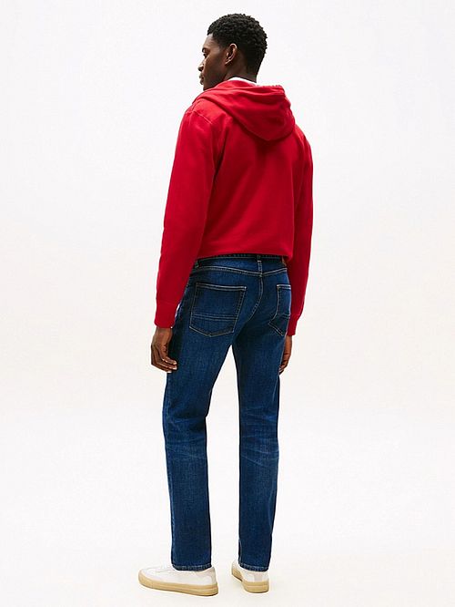 Tommy Hilfiger Denton Jeans Mörkblå Model / Achterkant