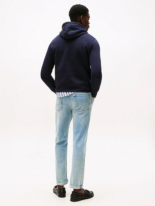 Tommy Hilfiger Hettegenser Kjerne Mørkeblå Model / Achterkant