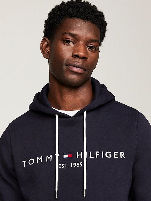 Tommy Hilfiger Hettegenser Kjerne Mørkeblå Model / Detail