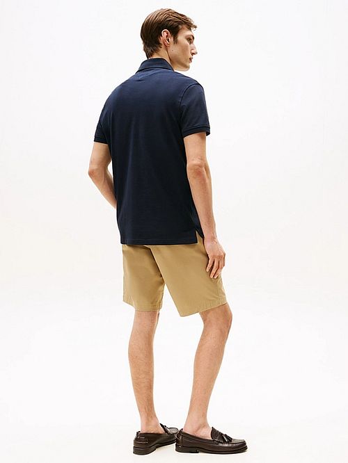 Tommy Hilfiger Pikétröja Regular Mörkblå Model / Achterkant