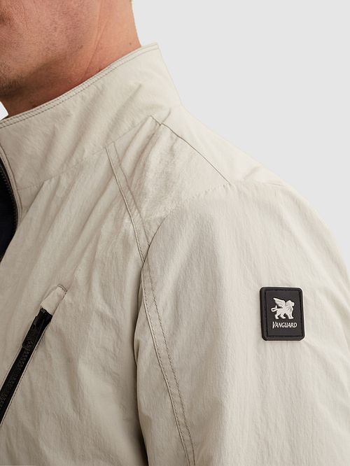 Vanguard Biker Jacket Ecru Model / Detail