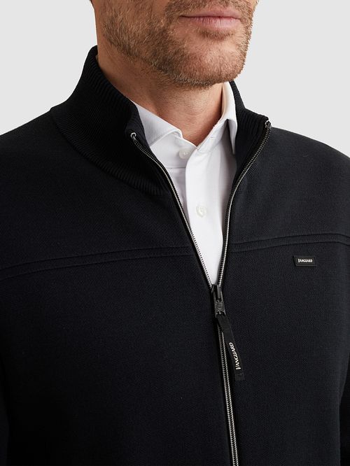 Vanguard Cardigan Bonded Navy