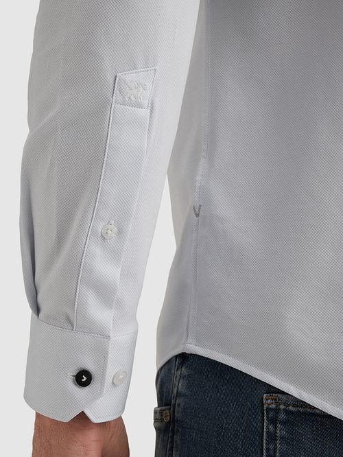 Vanguard Hemd Elevated Knit Hellblau Model / Detail