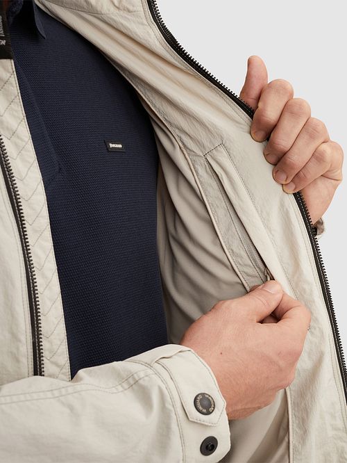 Vanguard Biker Jacket Ecru Model / Detail