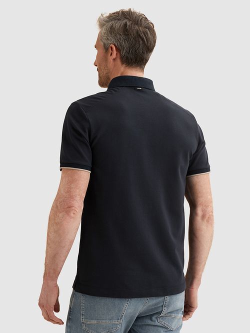Vanguard Polo Piqué Sky Captain Model / Achterkant