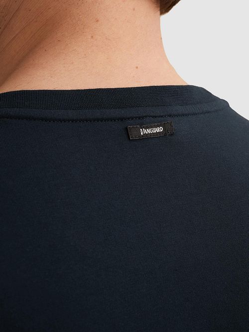 Vanguard T-shirt Logo Marineblå Model / Detail