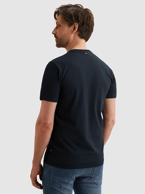 Vanguard T-Shirt Logo Marinblå Model / Achterkant