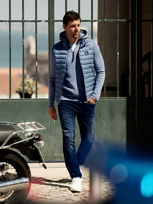 Vanguard V850 Rider Jeans Donkerblauw BNU Model / Sfeerbeeld