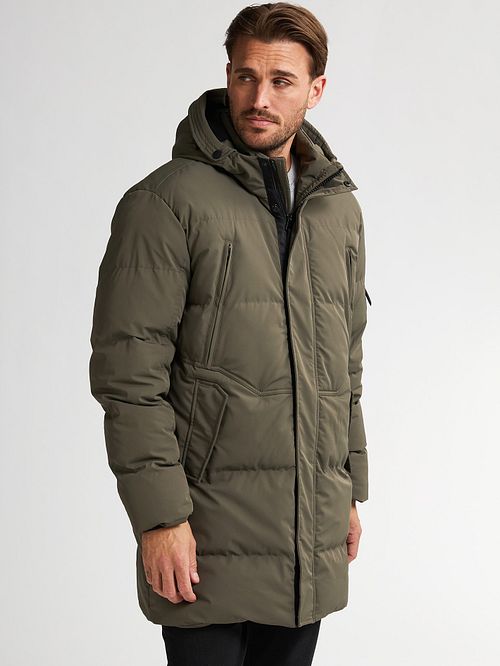 Petrol Parka Vermont Verde Model / Zijkant